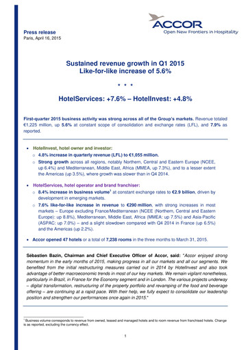 Thumbnail Accor Quarterly Report 2015-q1