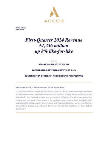 Thumbnail Accor Quarterly Report 2024-q1