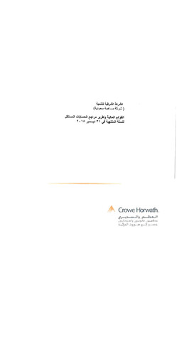 Thumbnail Ash-Sharqiyah Development Financial Statement 2018
