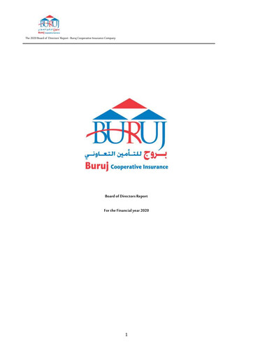 Thumbnail Buruj Cooperative Insurance Company Annual Report 2020