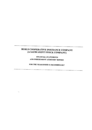 Thumbnail Buruj Cooperative Insurance Company Financial Statement 2017