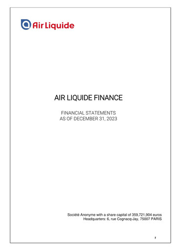 Thumbnail Air Liquide Financial Statement 2023