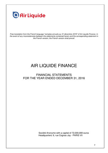 Thumbnail Air Liquide Financial Statement 2016