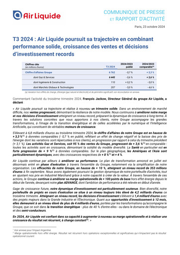 Thumbnail Air Liquide Quarterly Report 2024-q3