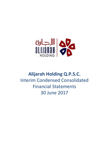 Thumbnail Alijarah Holding Half-year Report 2017-h1