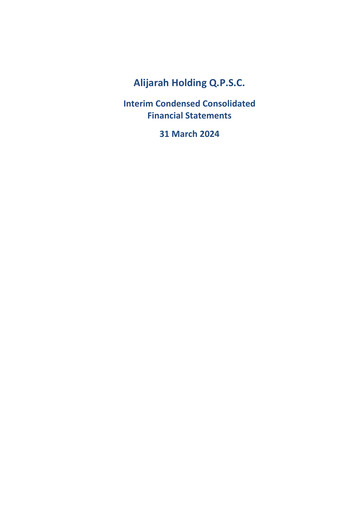 Thumbnail Alijarah Holding Quarterly Report 2024-q1