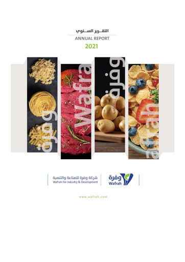 Thumbnail Wafrah for Industry and Development Company Annual Report 2021