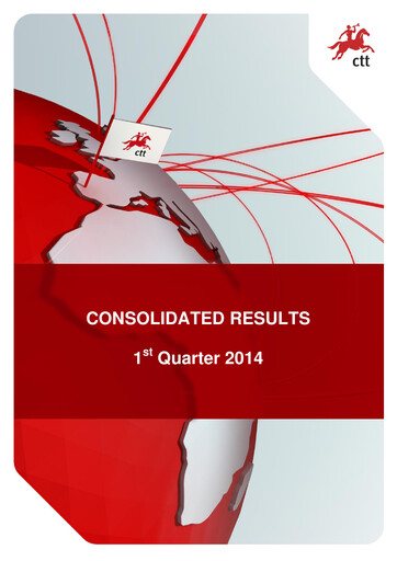 Thumbnail CTT - Correios De Portugal Quarterly Report 2014-q1