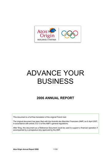 Thumbnail Atos Annual Report 2006