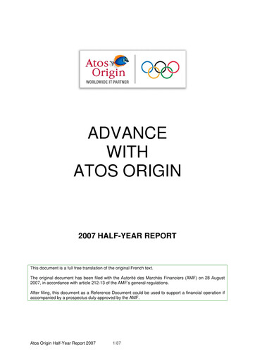 Thumbnail Atos Half-year Report 2007-h1