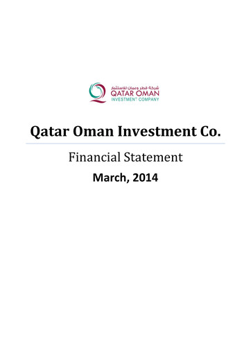 Thumbnail Qatar Oman Investment Company Financial Statement 2014-q1