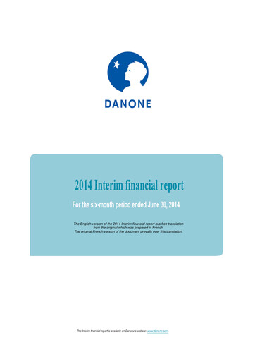 Thumbnail Danone Financial Statement 2014-h1