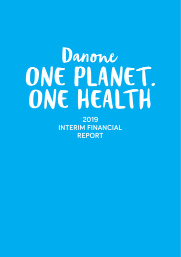 Thumbnail Danone Financial Statement 2019-h1