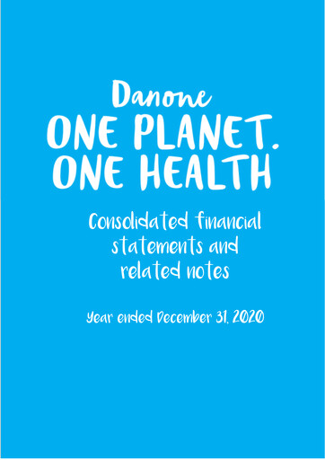 Thumbnail Danone Financial Statement 2020