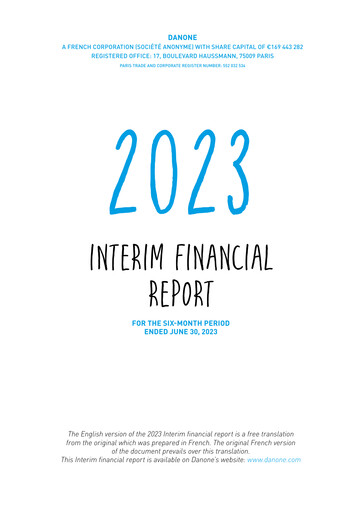 Thumbnail Danone Financial Statement 2023-h1