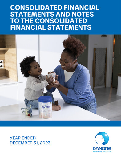 Thumbnail Danone Financial Statement 2023
