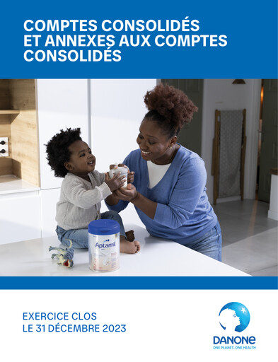 Thumbnail Danone Financial Statement 2023