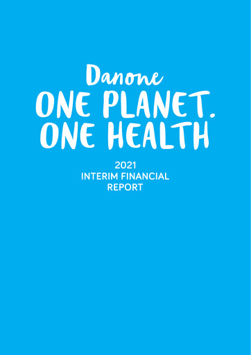 Thumbnail Danone Half-year Report 2021-h1