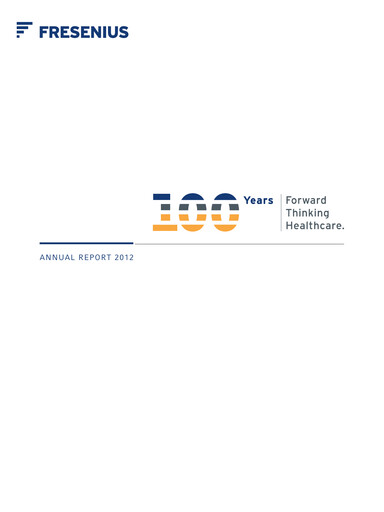 Thumbnail Fresenius Annual Report 2012