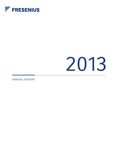 Thumbnail Fresenius Annual Report 2013