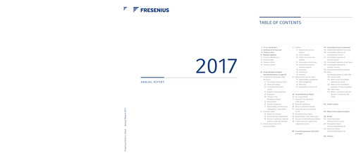 Thumbnail Fresenius Annual Report 2017