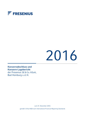 Thumbnail Fresenius Financial Report 2016