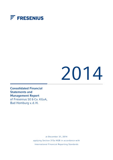 Thumbnail Fresenius Financial Report 2014