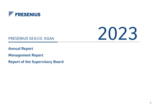 Thumbnail Fresenius Financial Statement 2023