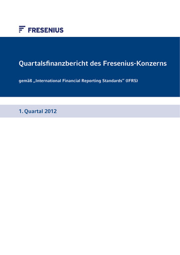 Thumbnail Fresenius Quarterly Report 2012-q1