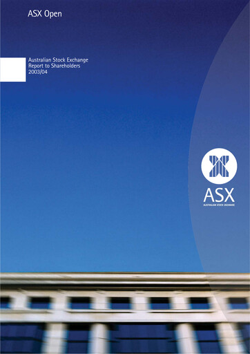 Thumbnail ASX Annual Report 2003-2004