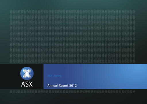 Thumbnail ASX Annual Report 2012