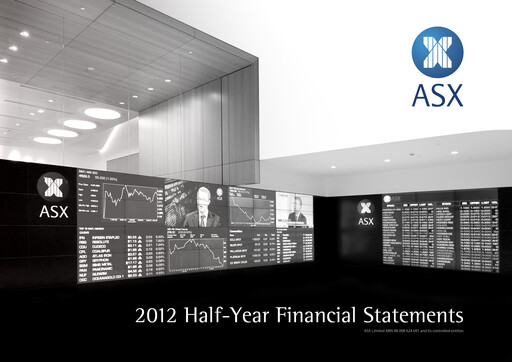 Thumbnail ASX Half-year Report 2012-h1