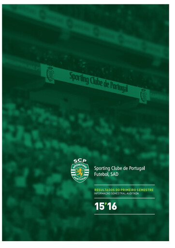 Thumbnail Sporting Clube de Portugal Half-year Report 2015-2016