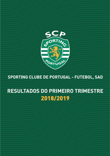 Thumbnail Sporting Clube de Portugal Quarterly Report 2018-2019-q1