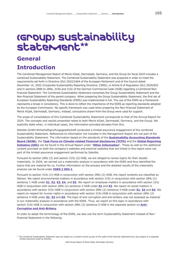 Thumbnail Merck KGaA Sustainability Report 2024