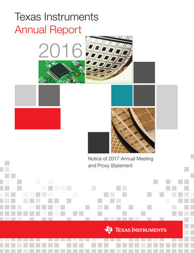 Thumbnail Texas Instruments Annual Report 2016