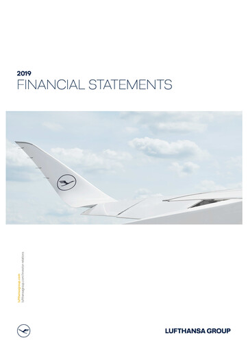 Thumbnail Lufthansa Financial Statement 2019