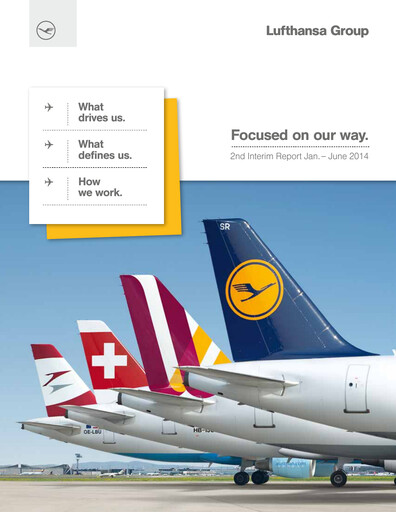 Miniature Lufthansa Rapport semestriel 2014-h1