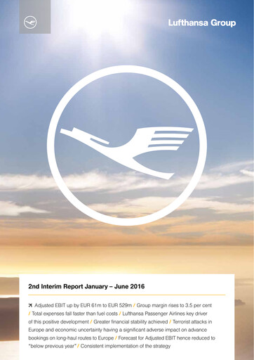 Miniature Lufthansa Rapport semestriel 2016-h1