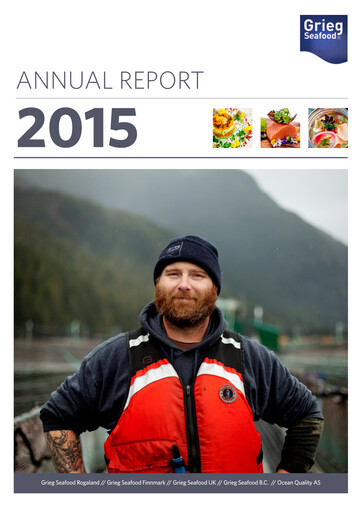 Thumbnail Grieg Seafood Annual Report 2015