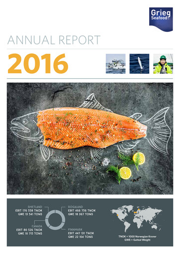 Thumbnail Grieg Seafood Annual Report 2016