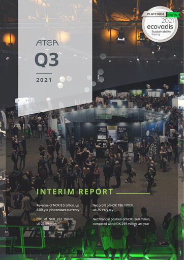 Thumbnail Atea ASA Quarterly Report 2021-q3