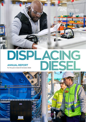 Vorschaubild AFC Energy Jahresbericht 2023
