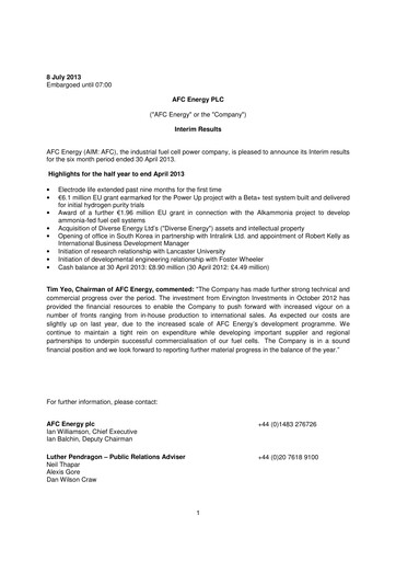 Thumbnail AFC Energy Half-year Report 2013-h1