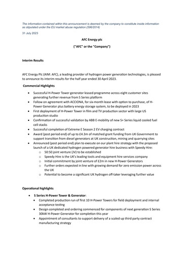 Thumbnail AFC Energy Half-year Report 2023-h1