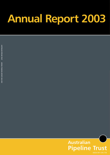 Thumbnail APA Group Annual Report 2003