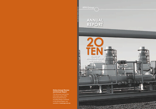Thumbnail APA Group Annual Report 2010