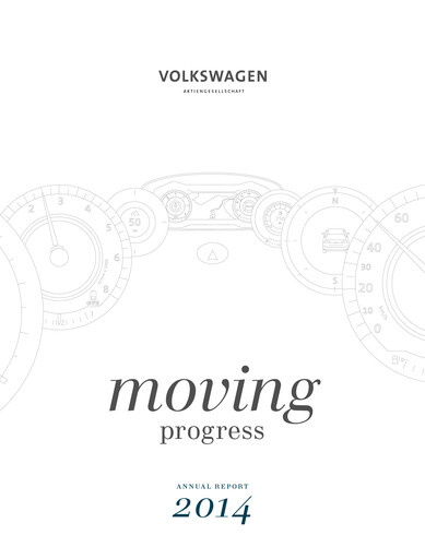 Miniature Volkswagen Rapport annuel 2014
