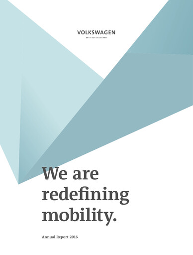 Miniature Volkswagen Rapport annuel 2016