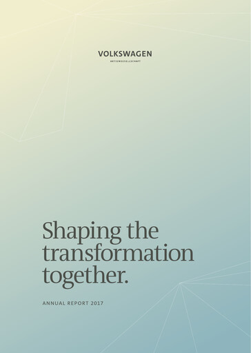 Miniature Volkswagen Rapport annuel 2017